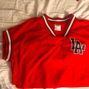 SWS baseball cropped wide tee (urban planet)